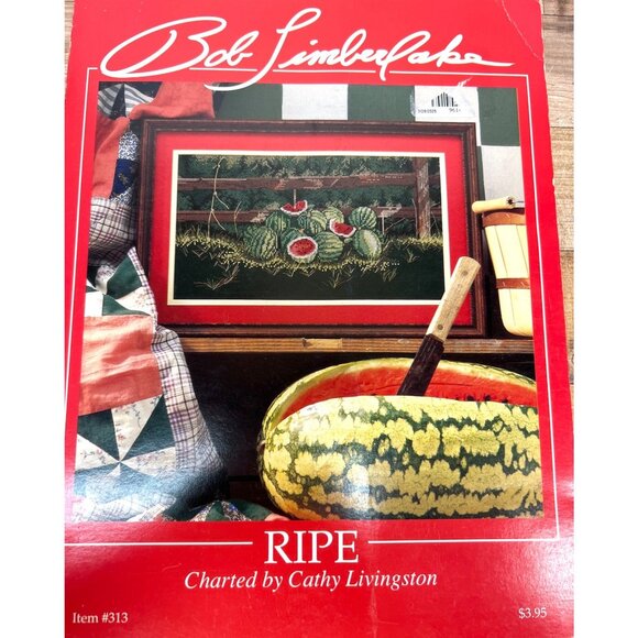 Bob Timberlake Ripe Watermelon Cross Stitch Chart By Just CrossStitch - Picture 2 of 4